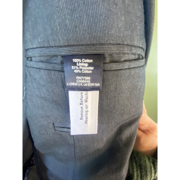 J Crew Jacket Mens Size XS NEW Cotton Unstructured Blue Casual Blazer Sportscoat - Picture 9 of 11